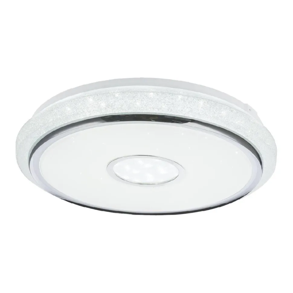 LED-plafondi Globo Dani Ø50cm 40W himmennettävä valkoinen