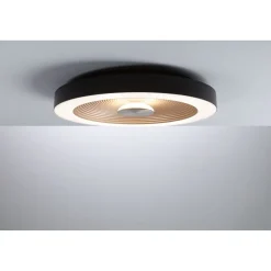 LED-plafondi Paulmann Volea Ø32cm IP44 3000K 470lm/1650lm 3.5/13W himmennettävä musta/kulta