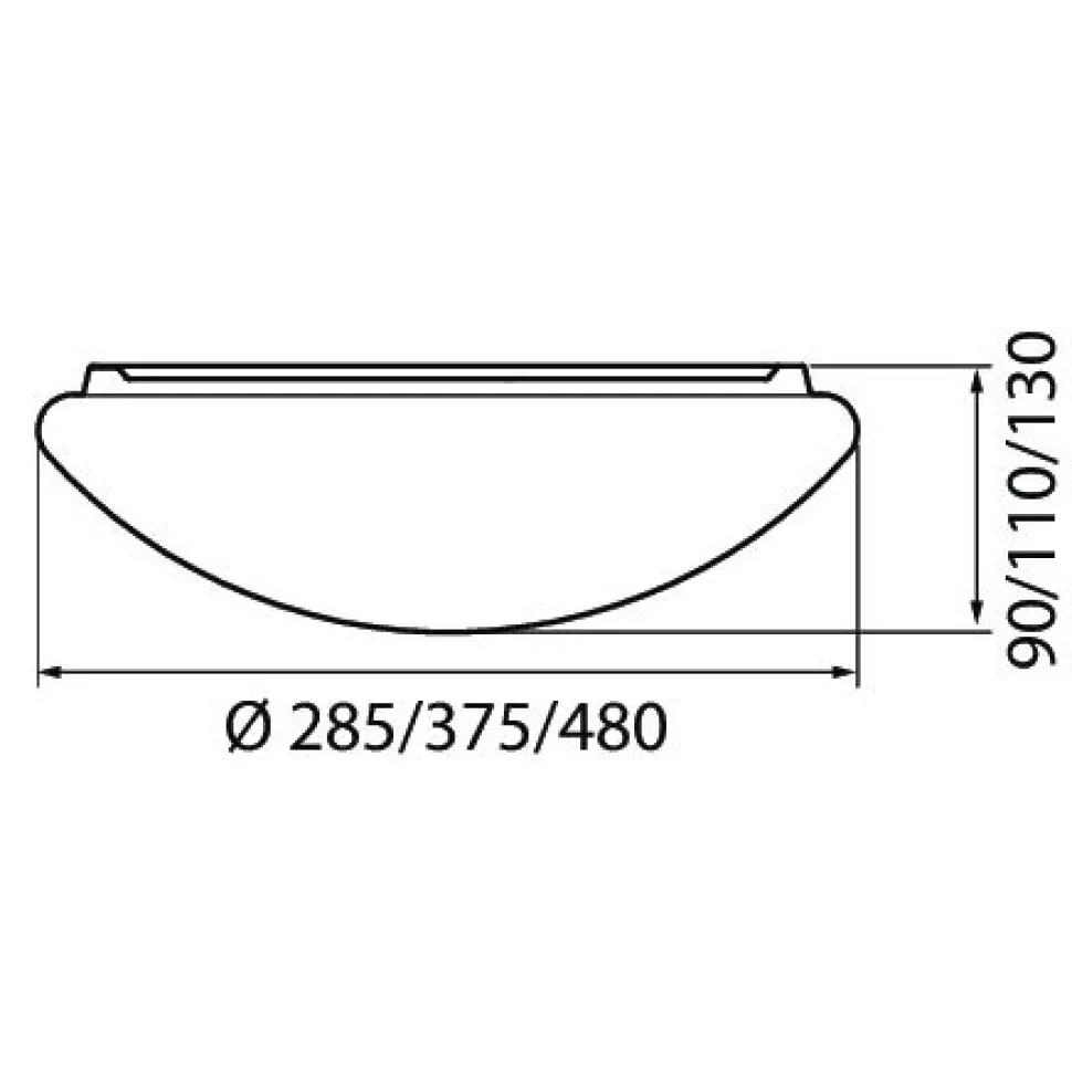 LED-plafondi Airam Bruno 27W/830 Ø375x110 mm IP44 valkoinen/opaali
