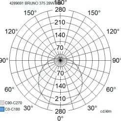 LED-plafondi Airam Bruno 27W/830 Ø375x110 mm IP44 valkoinen/opaali