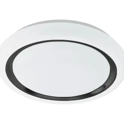 LED-Plafondi Eglo Capasso valkoinen/musta eri kokoja