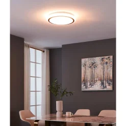 LED-Plafondi Eglo Capasso valkoinen/musta eri kokoja
