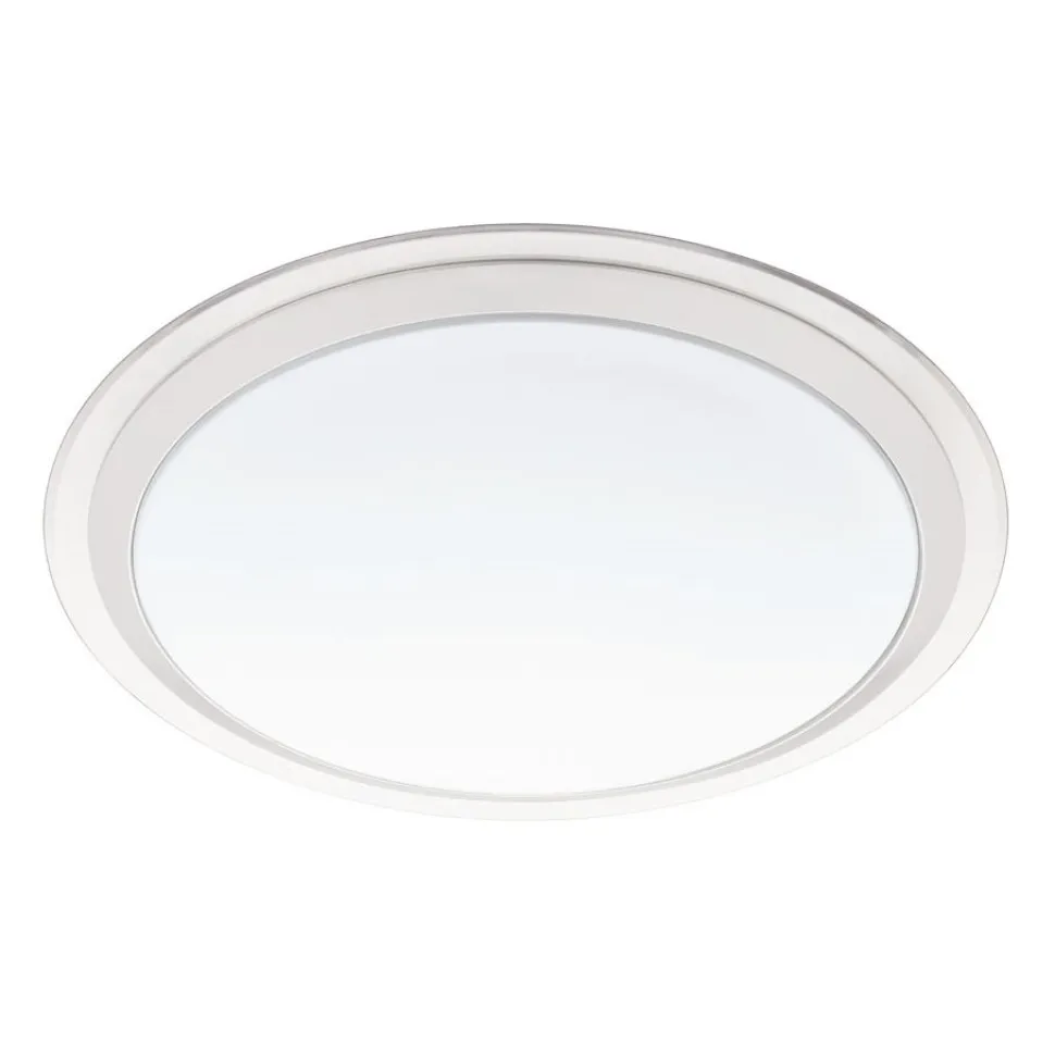 LED-plafondi Eglo Crosslink Competa-C 17W Ø430x90 mm IP20 valkoinen/hopea/kirkas