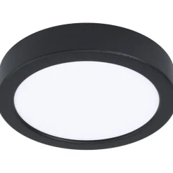 LED-Plafondi Eglo Fueva 5 Ø16cm 4000K musta pyöreä pinta-asennettava