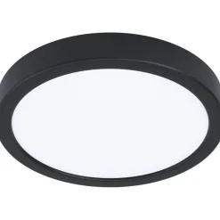 LED-Plafondi Eglo Fueva 5 Ø16cm 4000K musta pyöreä pinta-asennettava