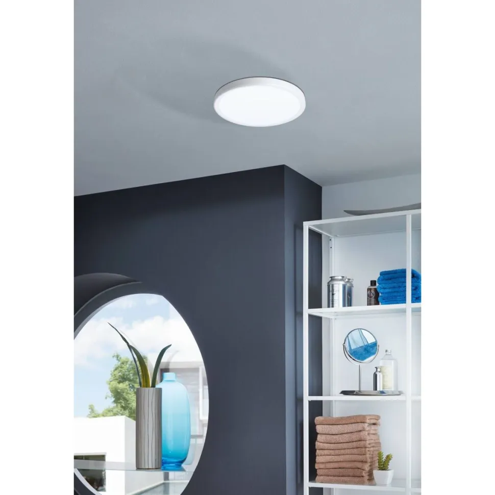 LED-Plafondi Eglo Fueva 5 Ø28,5cm 3000K valkoinen pyöreä pinta-asennettava