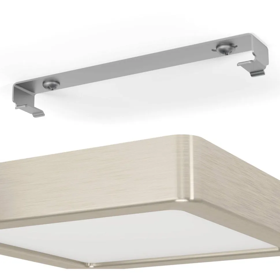 LED-Plafondi Eglo Fueva 5 himmennettävä mattanikkeli/valkoinen eri kokoja