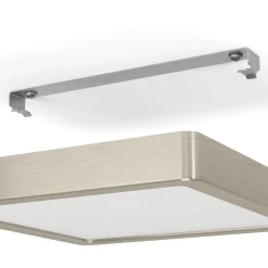 LED-Plafondi Eglo Fueva 5 himmennettävä mattanikkeli/valkoinen eri kokoja