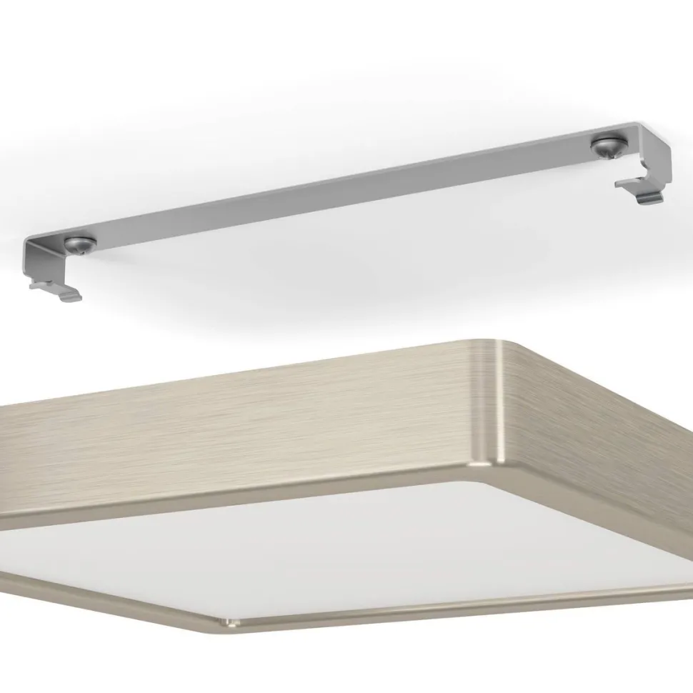 LED-Plafondi Eglo Fueva 5 himmennettävä mattanikkeli/valkoinen eri kokoja