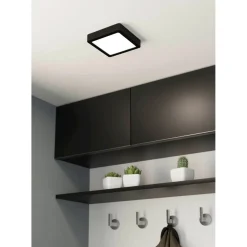 LED-Plafondi Eglo Fueva 5 IP44 musta/valkoinen eri kokoja