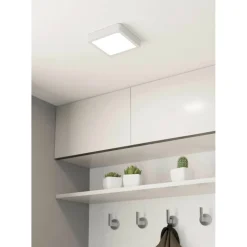 LED-Plafondi Eglo Fueva 5 IP44 valkoinen eri kokoja