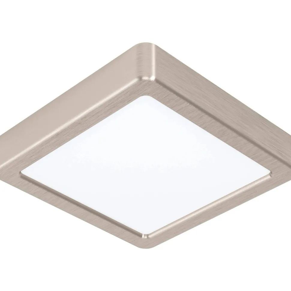 LED-Plafondi Eglo Fueva 5 4000K harjattu teräs pinta-asennettava vaihdettava LED eri kokoja