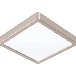 LED-Plafondi Eglo Fueva 5 4000K harjattu teräs pinta-asennettava vaihdettava LED eri kokoja