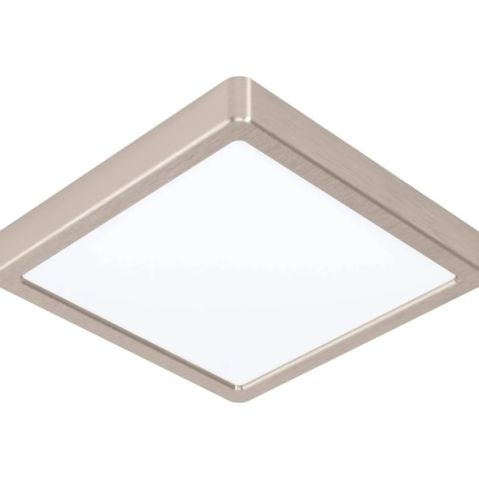 LED-Plafondi Eglo Fueva 5 4000K harjattu teräs pinta-asennettava vaihdettava LED eri kokoja