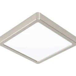 LED-Plafondi Eglo Fueva 5 3000K harjattu teräs pinta-asennettava vaihdettava LED eri kokoja