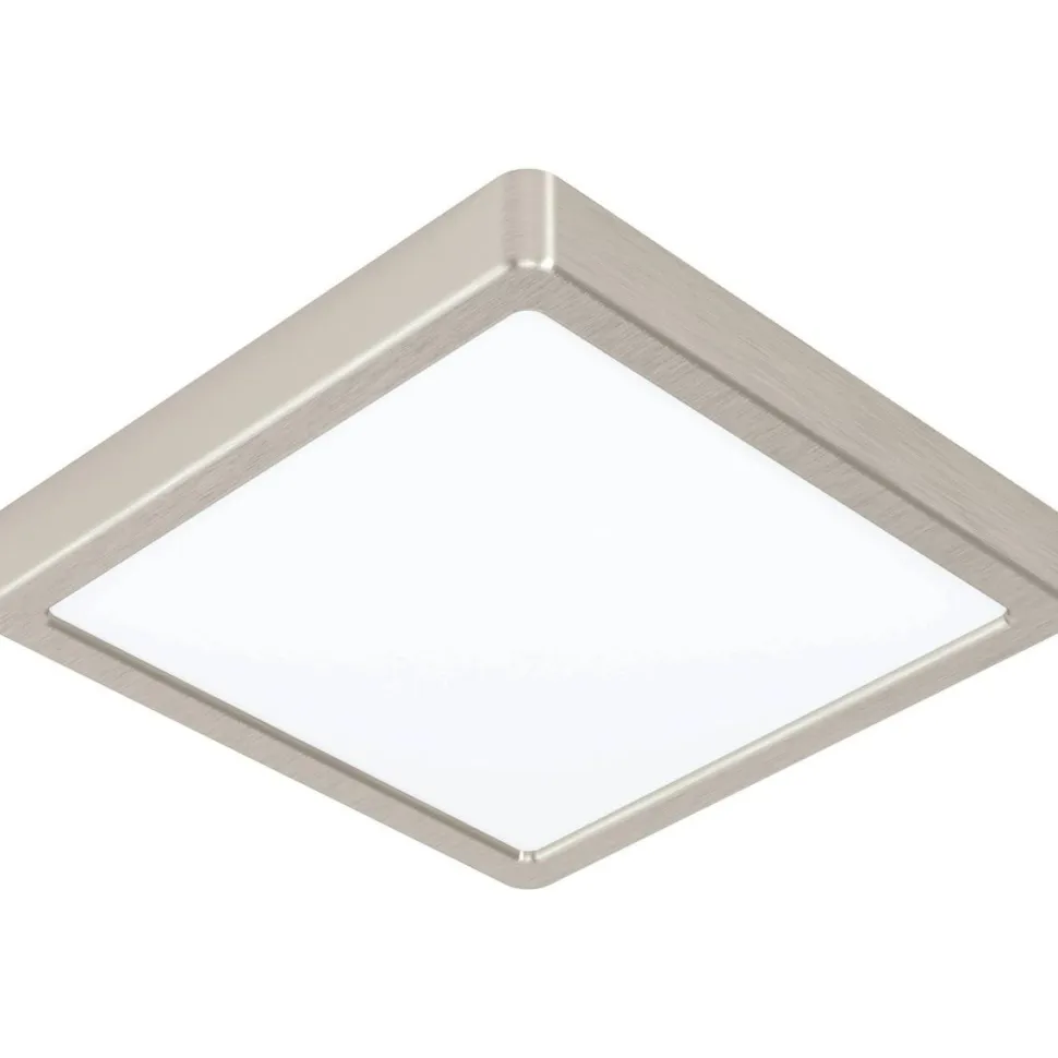 LED-Plafondi Eglo Fueva 5 3000K harjattu teräs pinta-asennettava vaihdettava LED eri kokoja