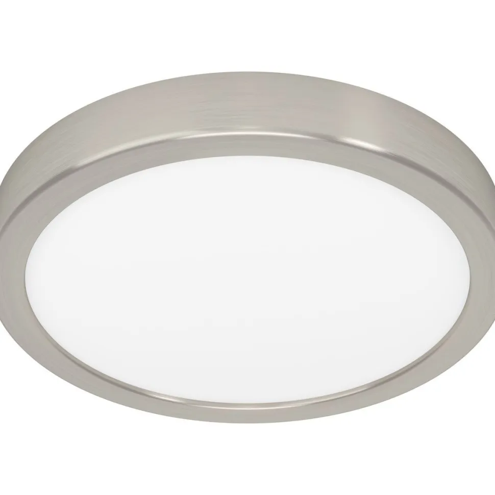 LED-Plafondi Eglo Fueva 5 17W Ø21cm himmennettävä mattanikkeli/valkoinen