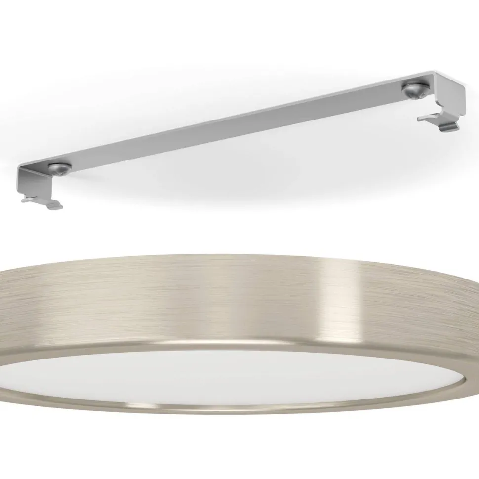 LED-Plafondi Eglo Fueva 5 17W Ø21cm himmennettävä mattanikkeli/valkoinen