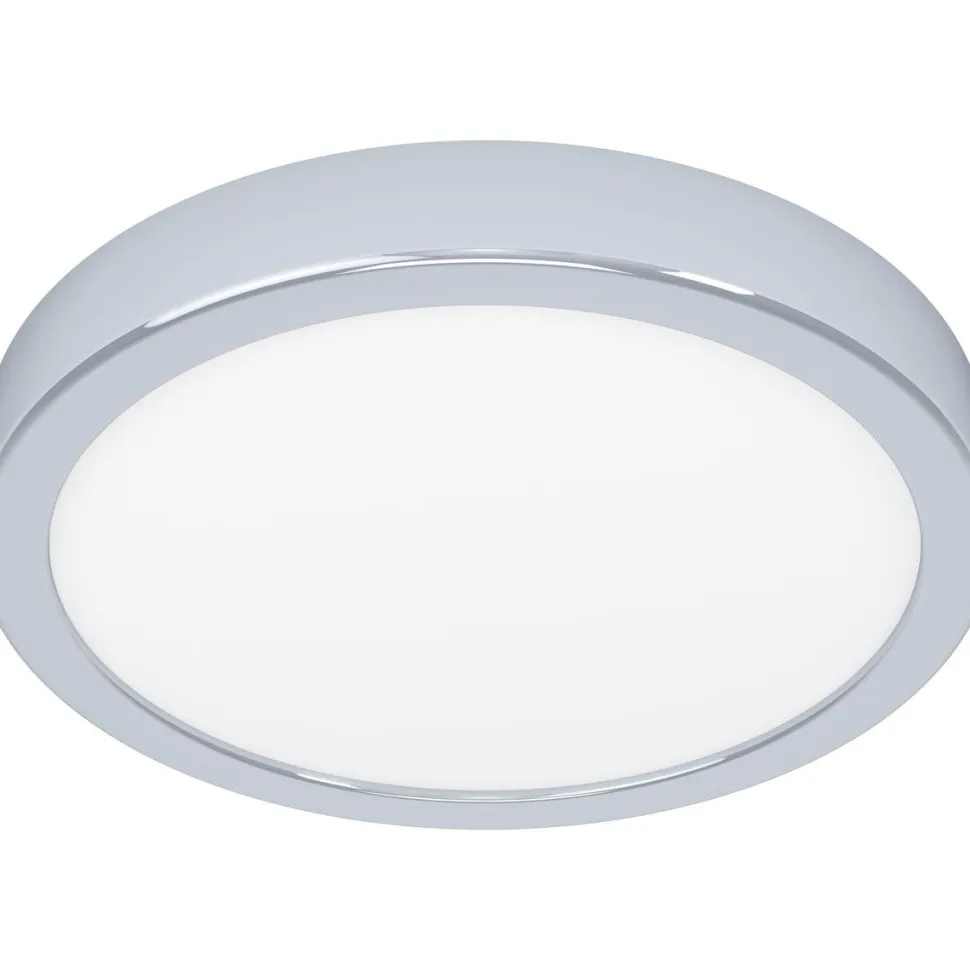 LED-Plafondi Eglo Fueva 5 17W Ø21cm IP44 kromi/valkoinen