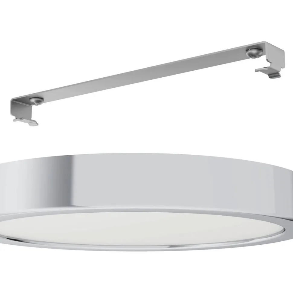 LED-Plafondi Eglo Fueva 5 17W Ø21cm IP44 kromi/valkoinen