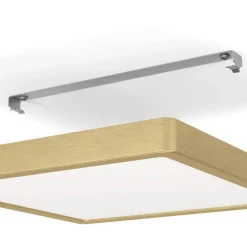 LED-Plafondi Eglo Fueva 5 17W 21x21cm harjattu messinki/valkoinen