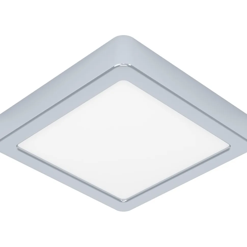 LED-Plafondi Eglo Fueva 5 11W 16x16cm IP44 kromi/valkoinen