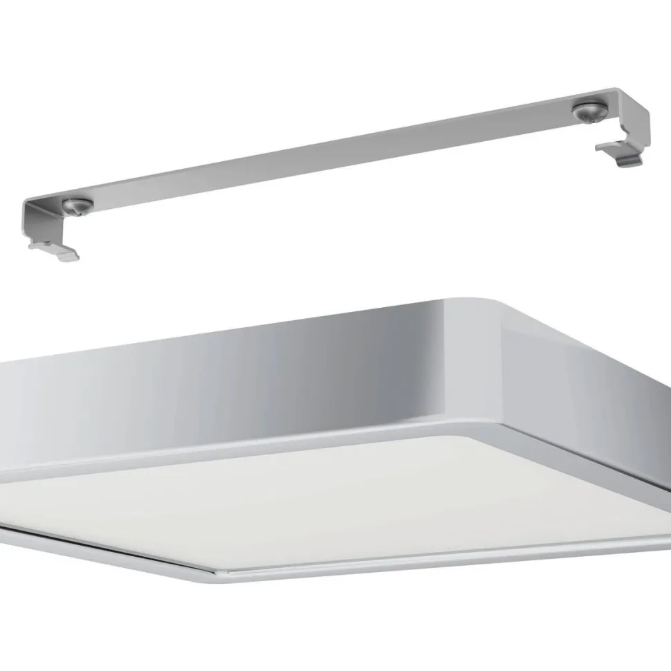 LED-Plafondi Eglo Fueva 5 11W 16x16cm IP44 kromi/valkoinen
