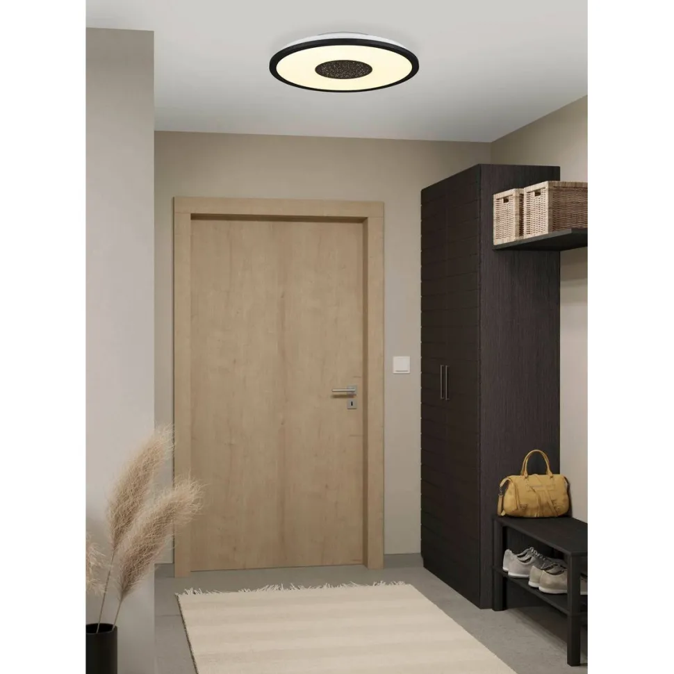 LED-Plafondi Eglo Marmorata Ø45cm musta/valkoinen