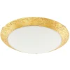LED-plafondi Eglo Montenovo 16W Ø395x100 mm IP20 valkoinen/kulta
