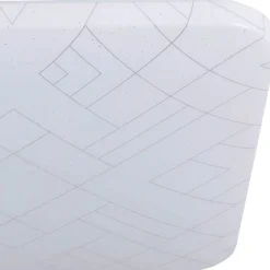 LED-Plafondi Eglo Rende 19.5W 38x38cm valkoinen/hopea