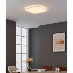 LED-Plafondi Eglo Rende 19.5W 38x38cm valkoinen/hopea