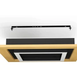 LED-Plafondi Eglo Tirrenara 37x37cm värivaihto + kaukosäädin musta/puu