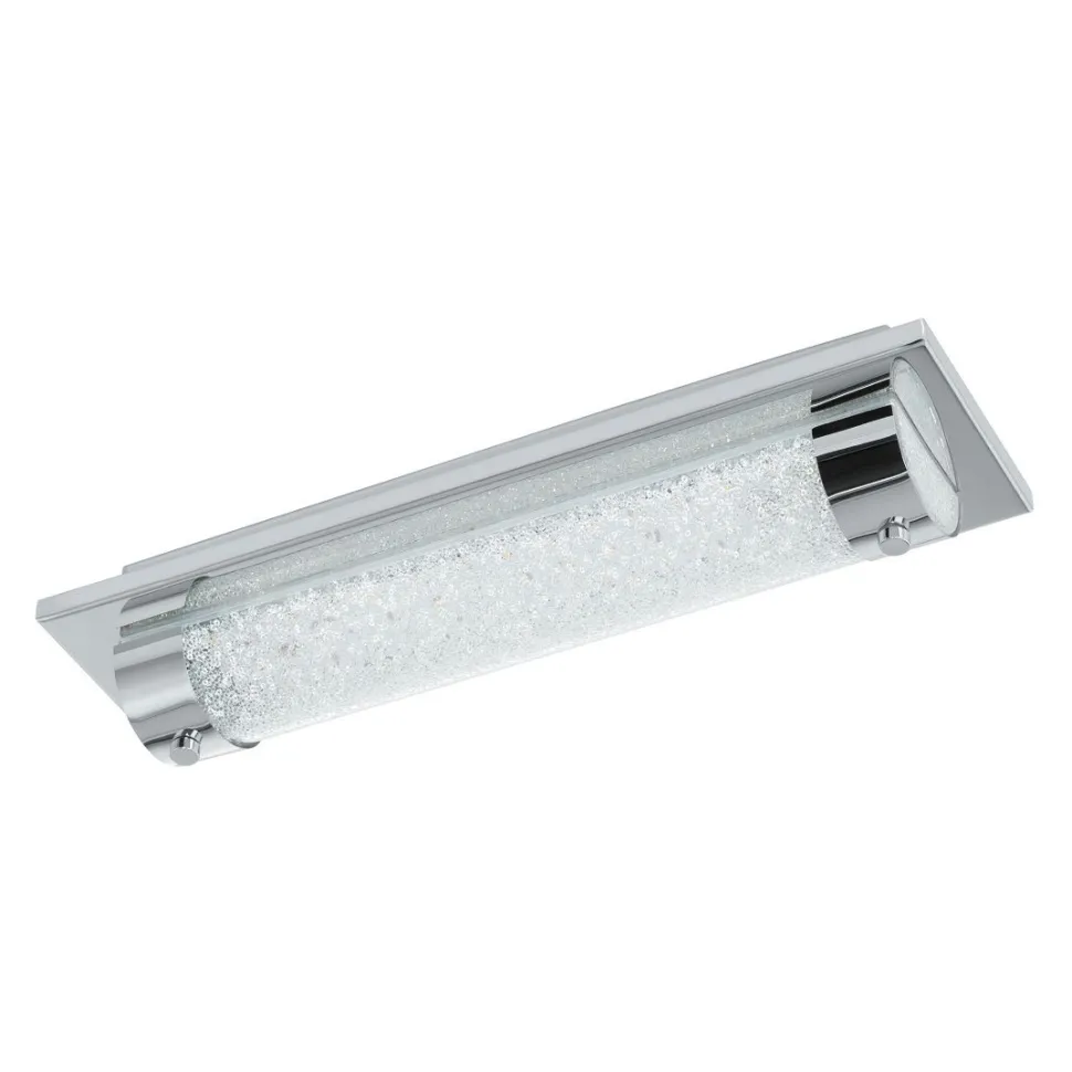 LED-plafondi Eglo Tolorico 8W 350x70x100 mm IP44 kromi/kirkas