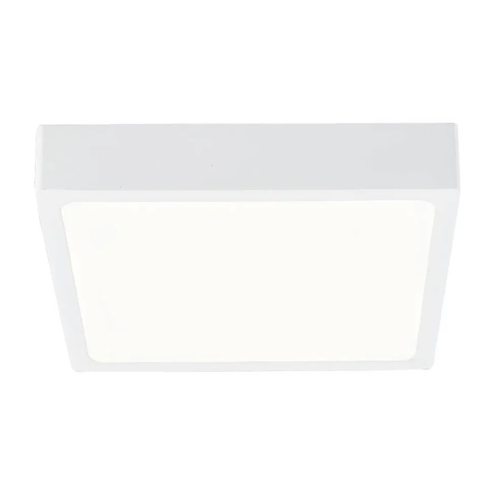 LED-plafondi Globo Alena 17x17cm 22W himmennettävä valkoinen