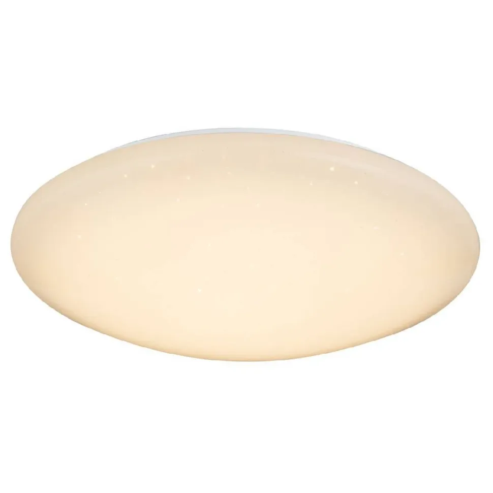 LED-plafondi Globo Atreju Ø49cm 48W himmennettävä valkoinen