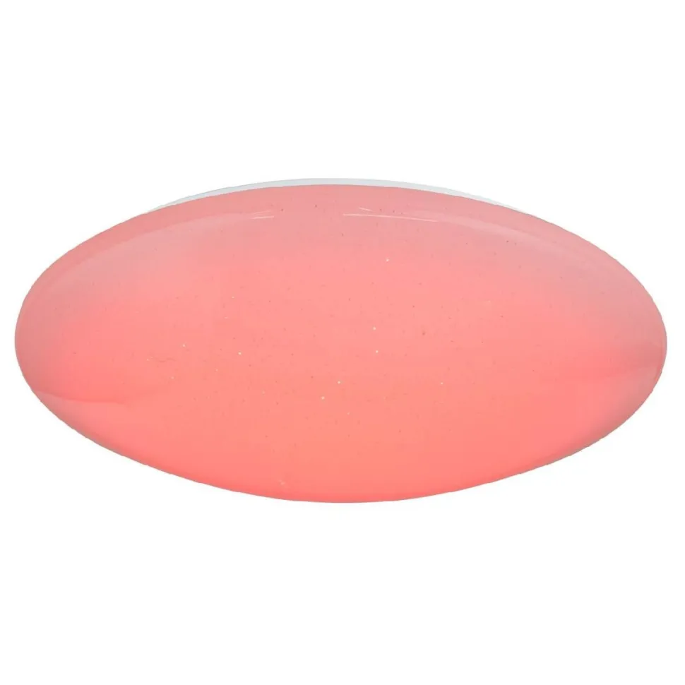 LED-plafondi Globo Atreju Ø49cm 48W himmennettävä valkoinen