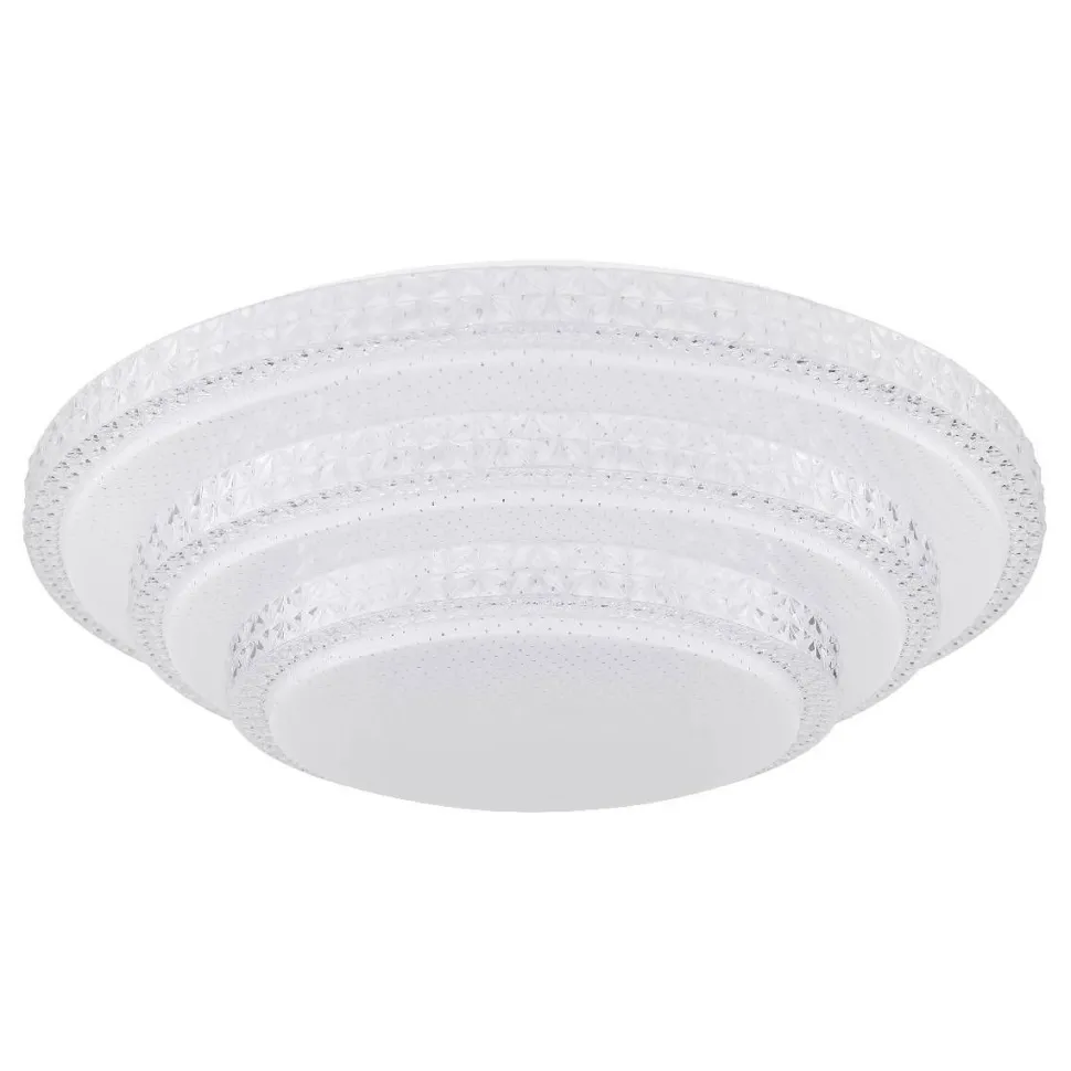 LED-plafondi Globo Magnifique Ø49,5cm 30W himmennettävä valkoinen