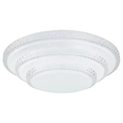 LED-plafondi Globo Magnifique Ø49,5cm 30W himmennettävä valkoinen