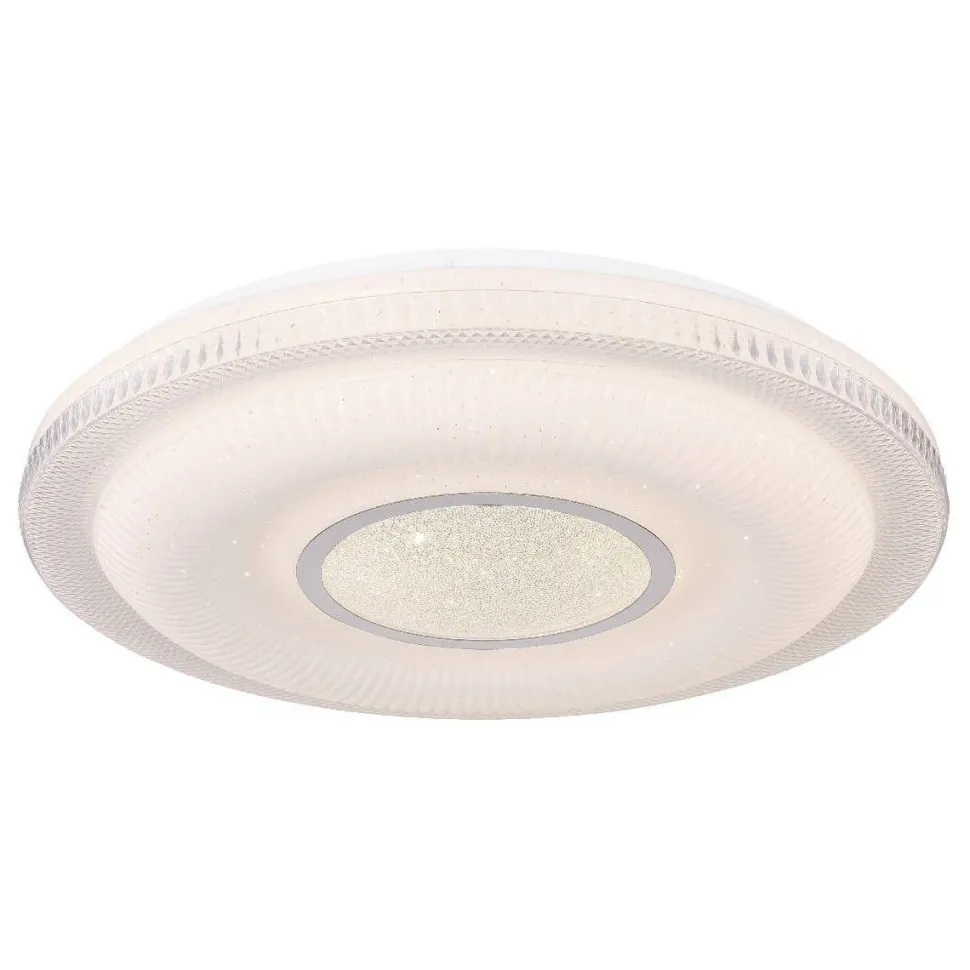 LED-plafondi Globo Magnifique Ø50cm 30W himmennettävä valkoinen