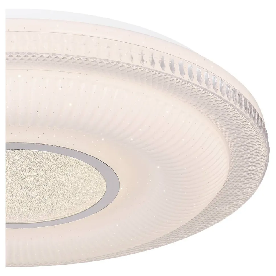 LED-plafondi Globo Magnifique Ø50cm 30W himmennettävä valkoinen