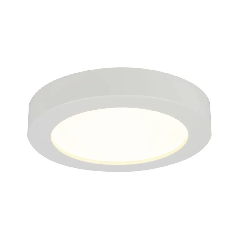 LED-plafondi Globo Paula Ø22,6cm 18W valkoinen
