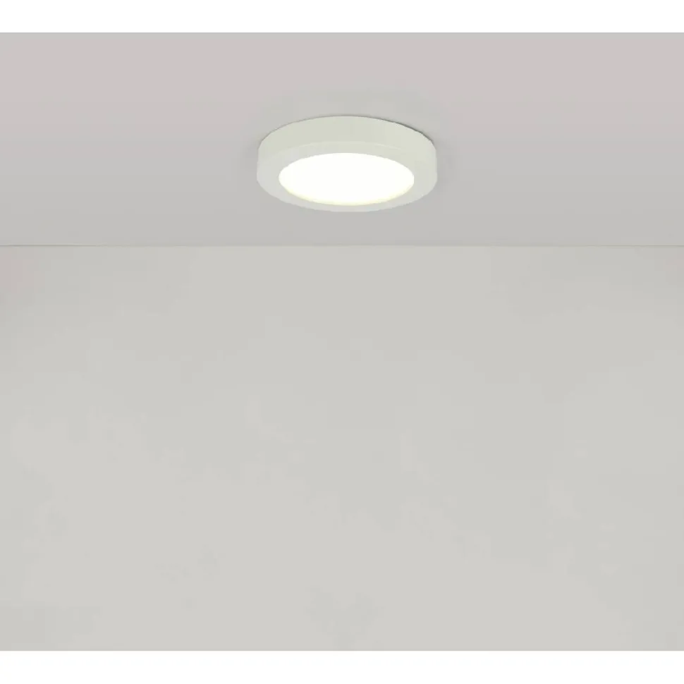 LED-plafondi Globo Paula Ø22,6cm 18W valkoinen