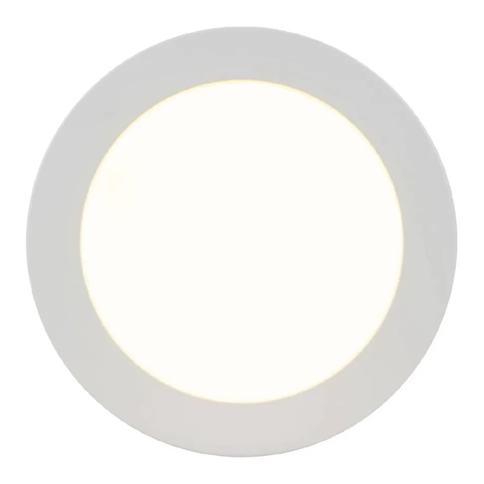 LED-plafondi Globo Paula Ø22,6cm 18W valkoinen