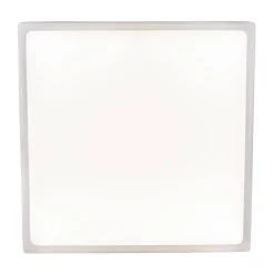 LED-plafondi Globo Vitos 22x22cm 28W himmennettävä mattanikkeli