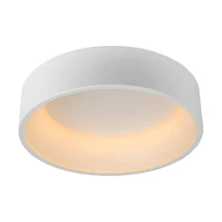 LED-plafondi Lucide Talowe Ø45cm 30W himmennettävä valkoinen