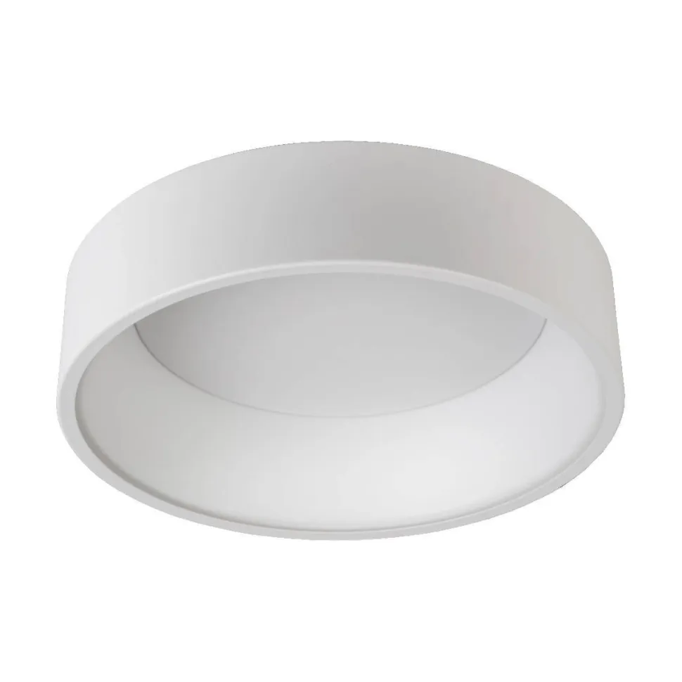 LED-plafondi Lucide Talowe Ø45cm 30W himmennettävä valkoinen