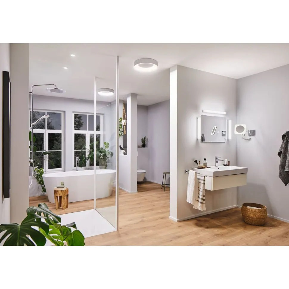LED-Plafondi Paulmann Casca Ø300mm IP44 himmennettävä valkoinen