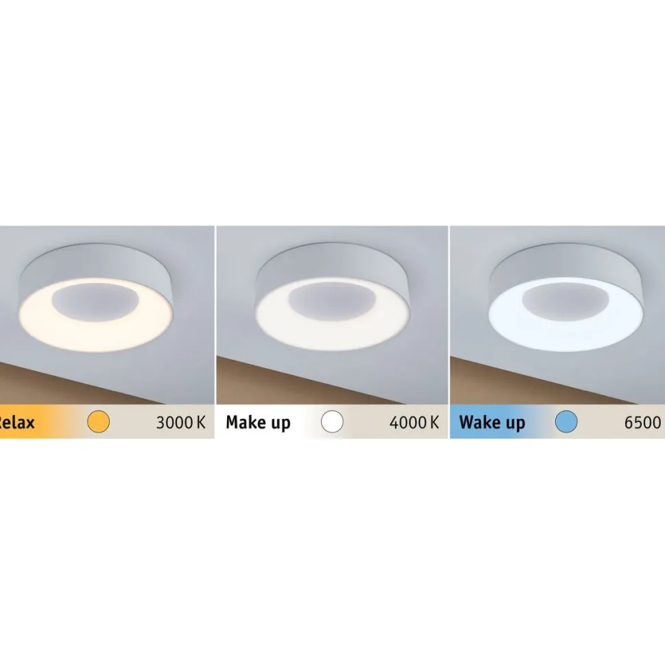 LED-Plafondi Paulmann Casca Ø300mm IP44 himmennettävä valkoinen