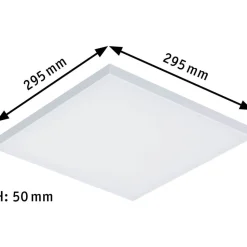 LED-Plafondi Paulmann Velora 300x300mm mattavalkoinen