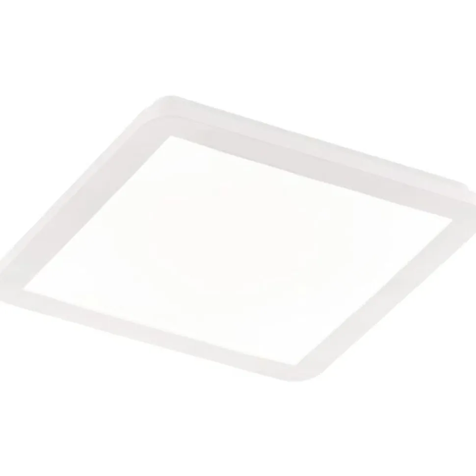 LED-plafondi Trio Camillus 30x30 cm valkoinen IP44